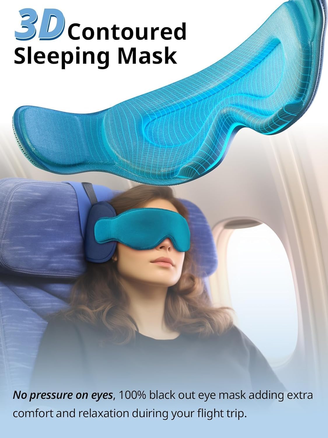 Inspireyes airplane pillow outer material is durable for frequent use