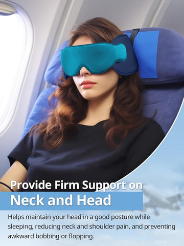 Inspireyes eye-mask 3D contour blocks light for restful plane sleep
