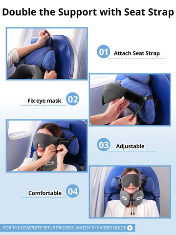 Inspireyes ergonomic neck curve with chin support helps reduce head drooping.