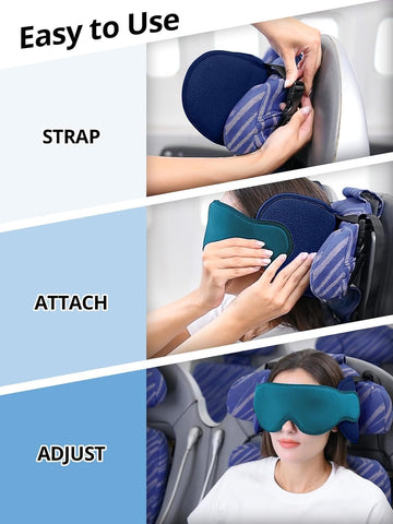 Inspireyes travel pillow interior uses cooling material for comfort