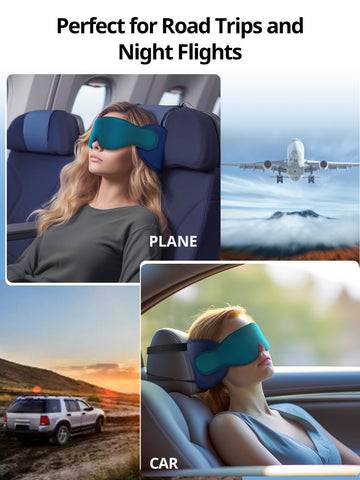 Inspireyes travel pillow shown packed for on-the-go use