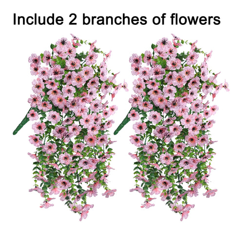 INSPRING artificial daisy 2-pack for outdoor spaces adds year-round color.