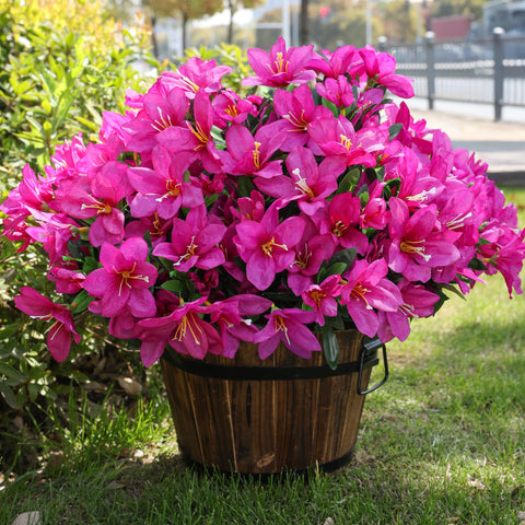 INSPRING azalea outdoor bundle close-up demonstrates UV resistance and lasting color.