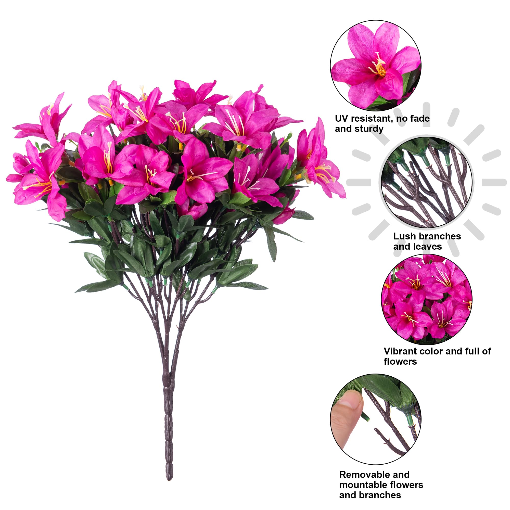 INSPRING azalea on a porch setup adds instant curb appeal and color.