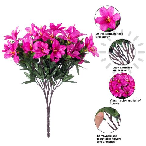 INSPRING azalea on a porch setup adds instant curb appeal and color.