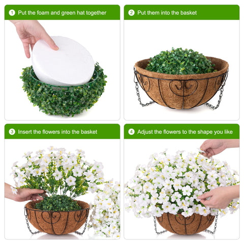 Assembled basket measures 17.8 inches for balanced display by INSPRING