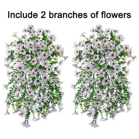 INSPRING outdoor artificial daisy bundle brightens patios effortlessly.