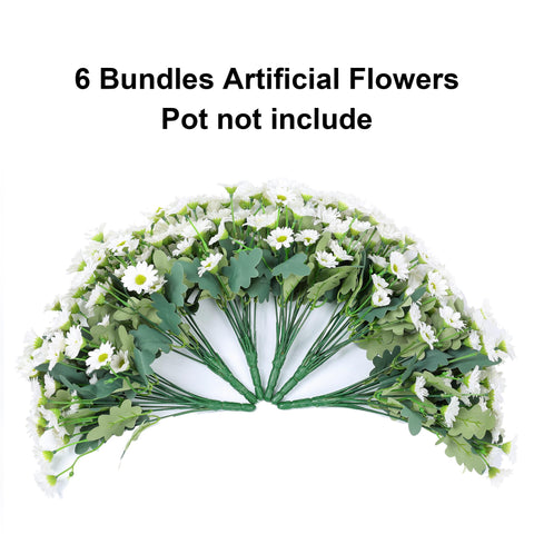 INSPRING outdoor daisy planters display bright, natural-looking bouquet