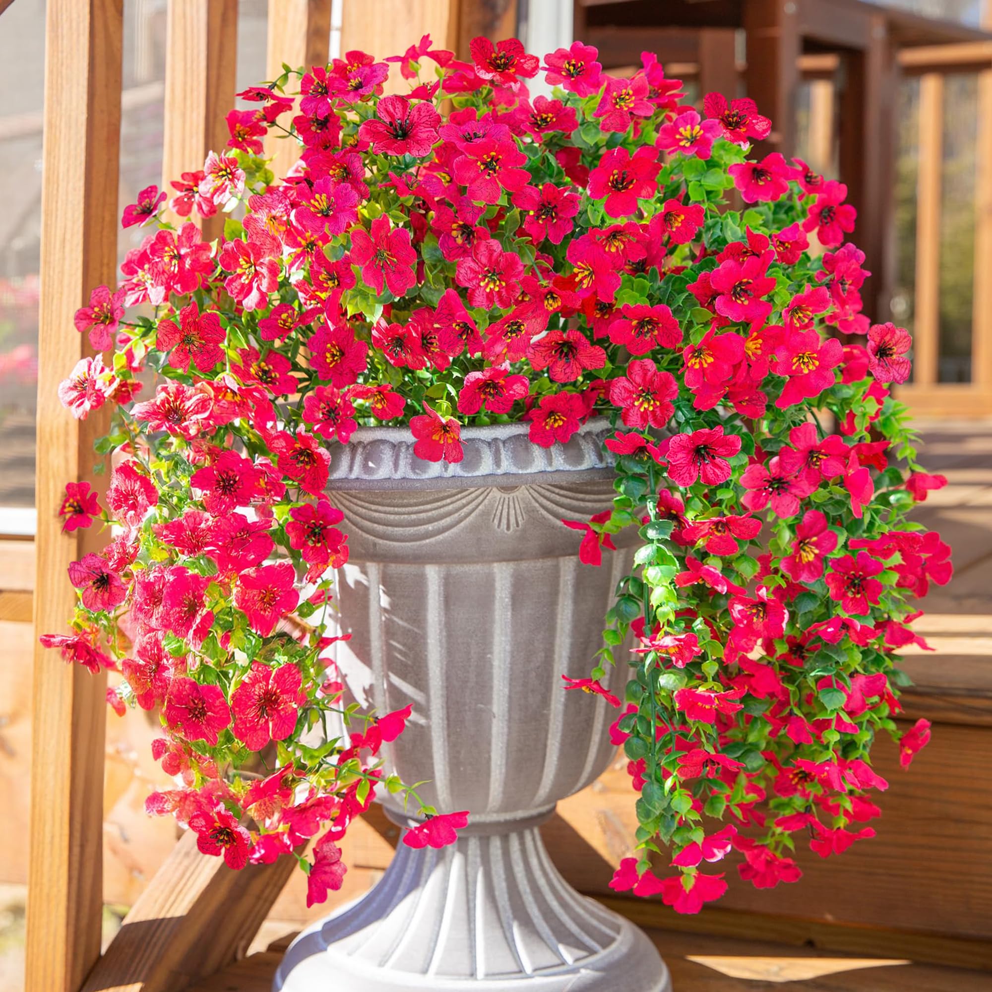INSPRING daisy trailing vines for the front door add year-round curb appeal.