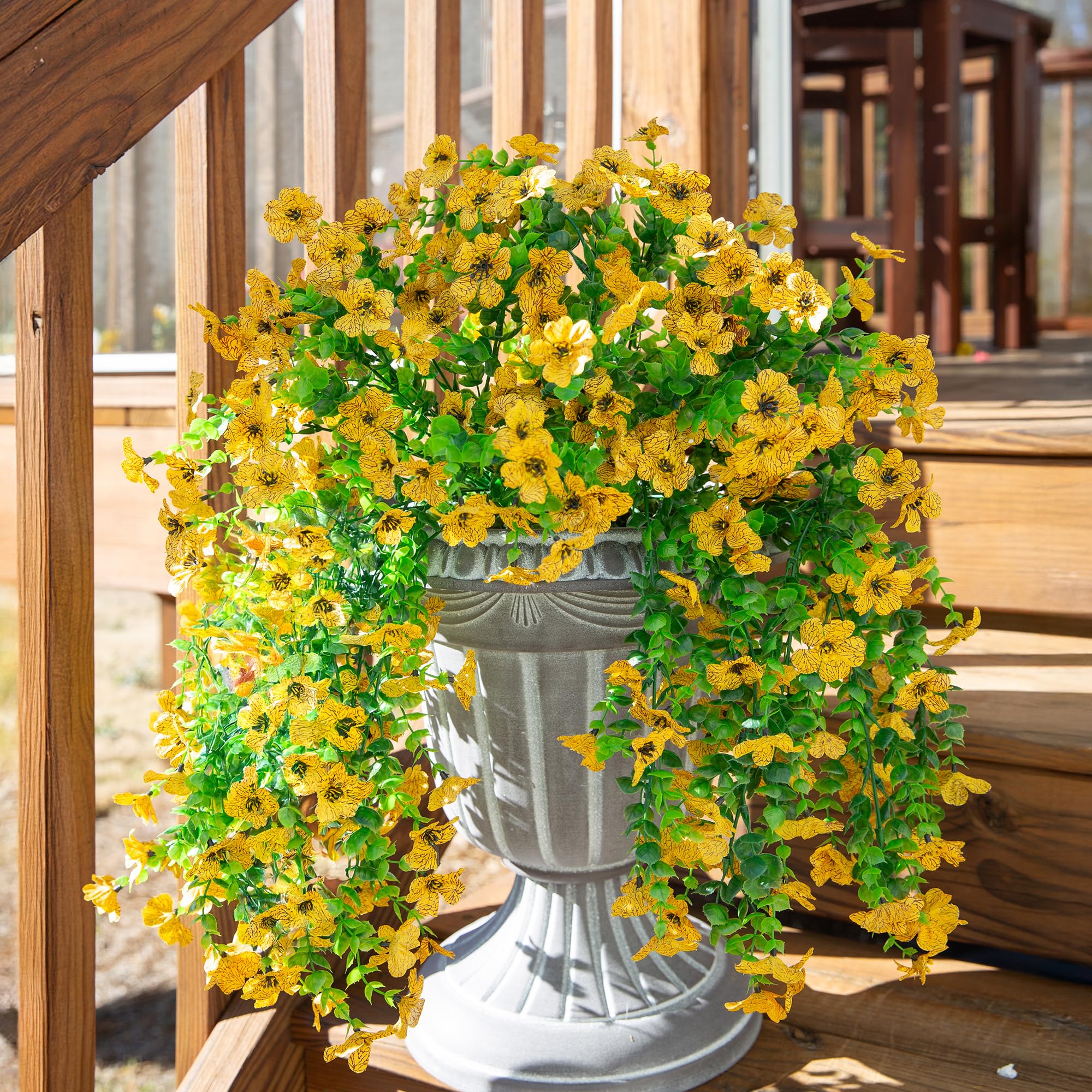 INSPRING balcony display adds seasonal color without watering or sunlight
