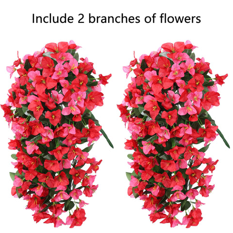 INSPRING bougainvillea on a planter urn setup enhances curb appeal