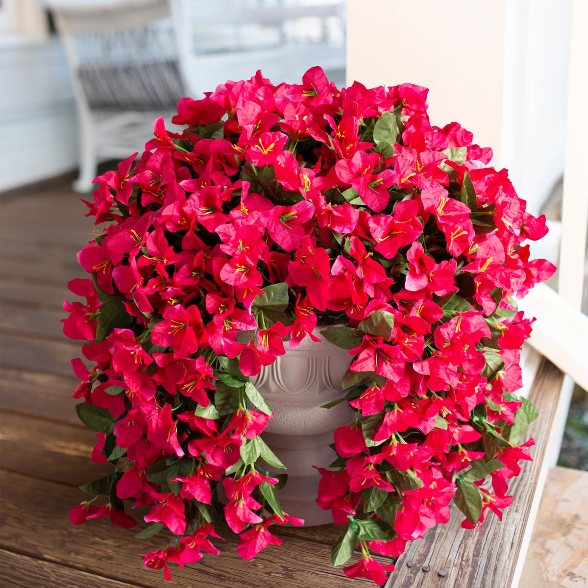 INSPRING faux bougainvillea trailing vine for durable outdoor decor