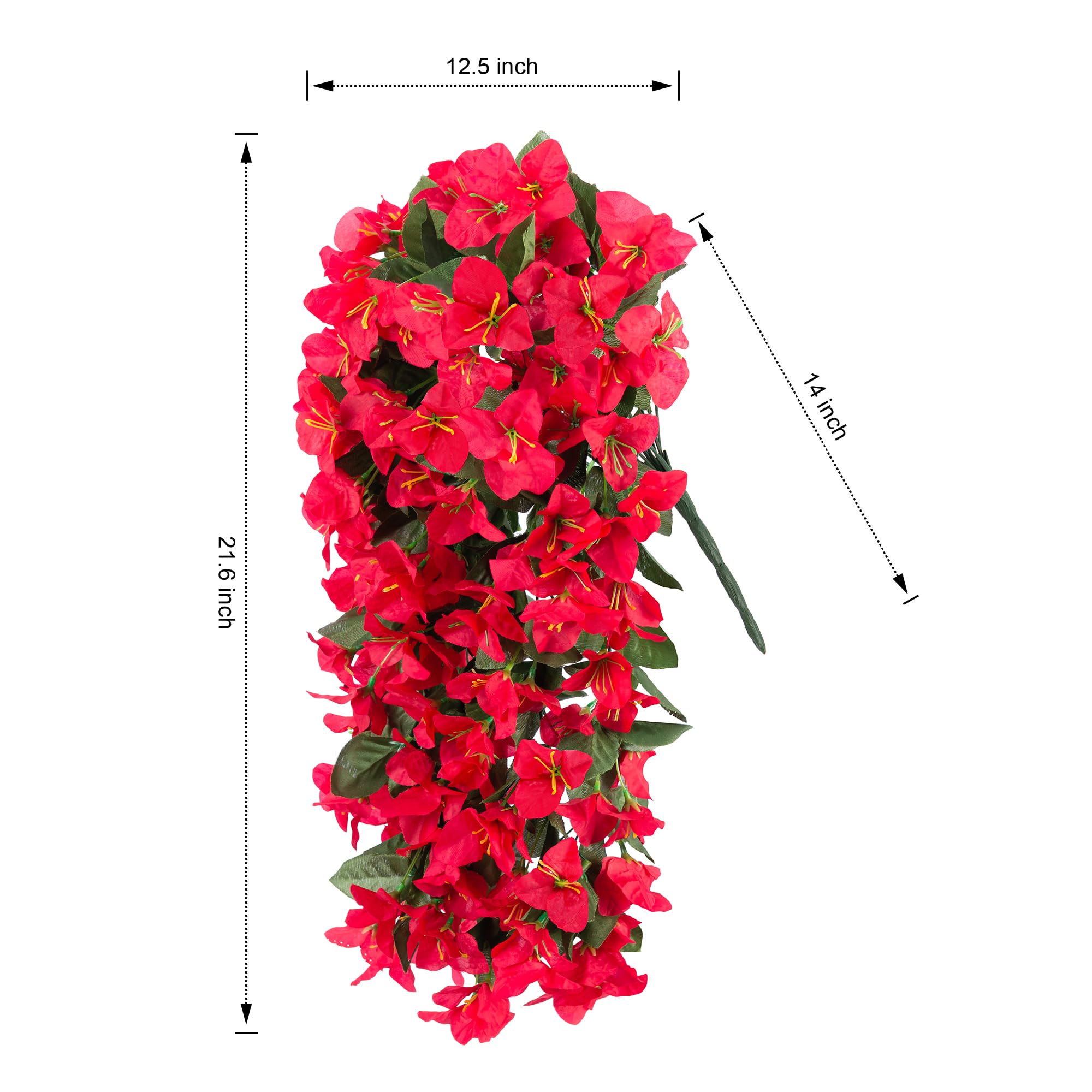 INSPRING red bougainvillea trailing vine for balcony or patio decor
