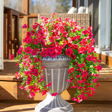 INSPRING faux daisy bundle 2-pack for planters and urns.