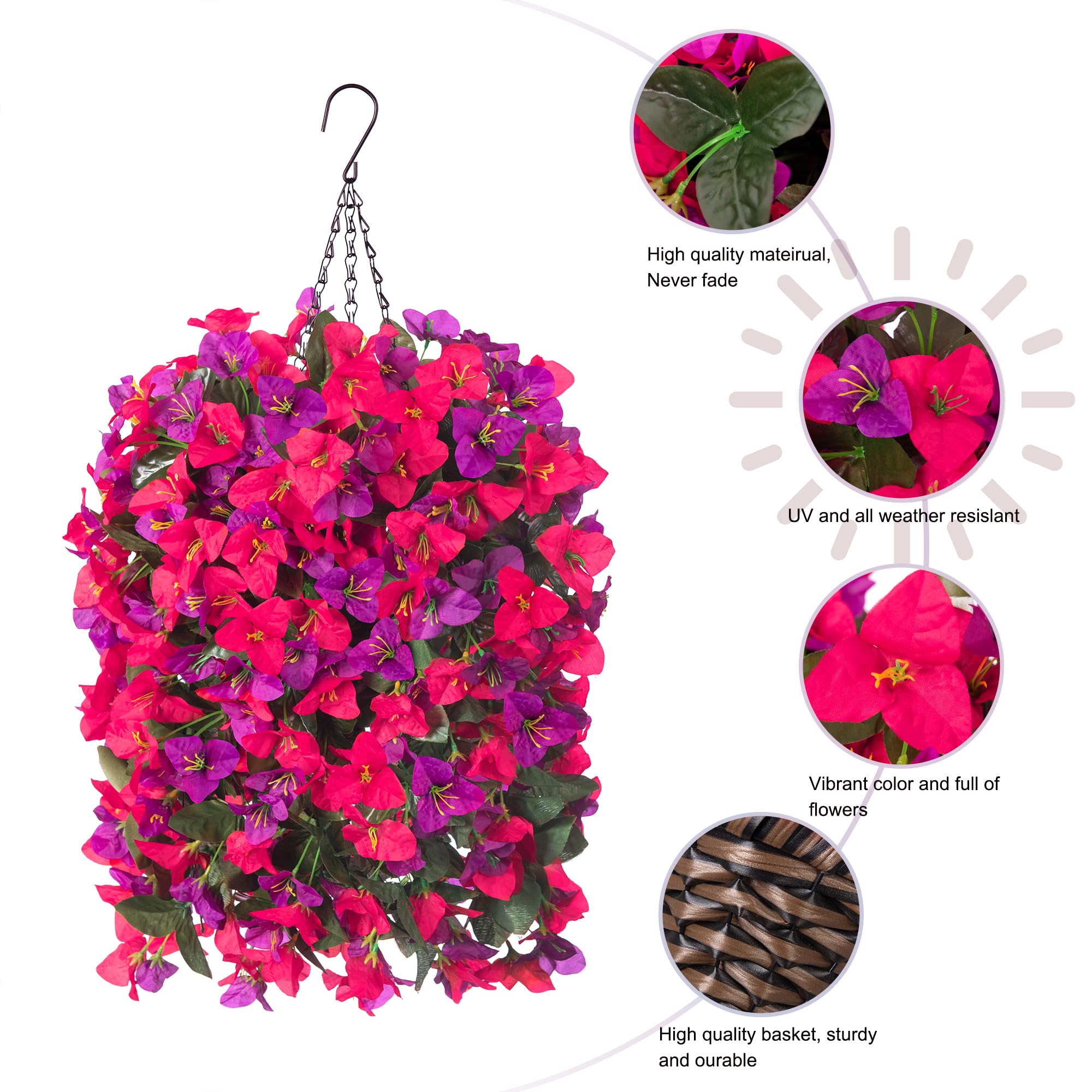 INSPRING front-door bougainvillea arrangement adds year-round curb appeal.