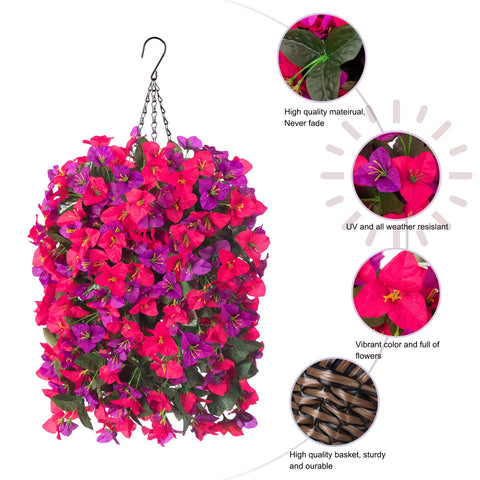INSPRING front-door bougainvillea arrangement adds year-round curb appeal.