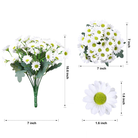 INSPRING front-door decor using white daisy artificial flowers for curb appeal