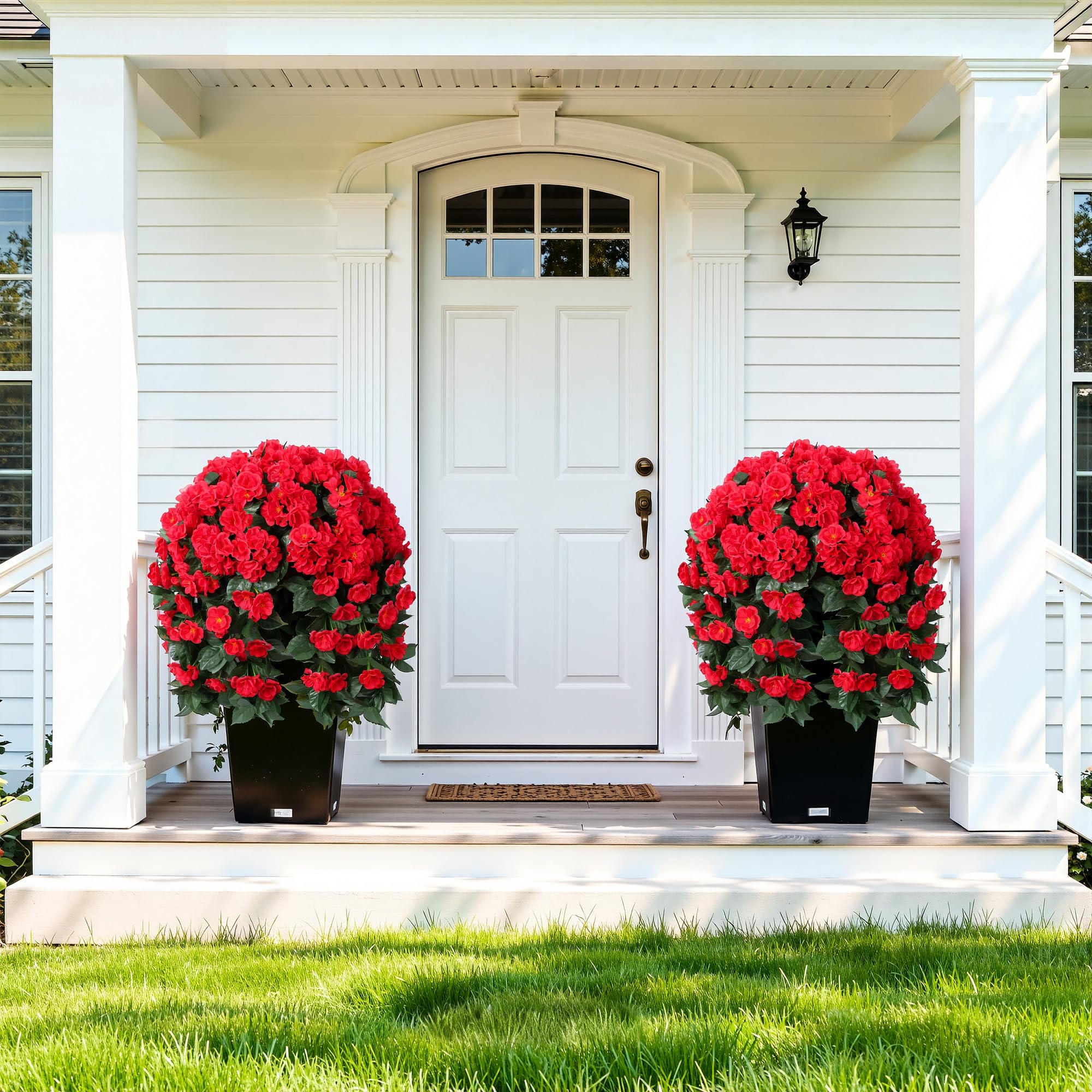 INSPRING hanging flowers for railings and pergolas to add lush greenery.