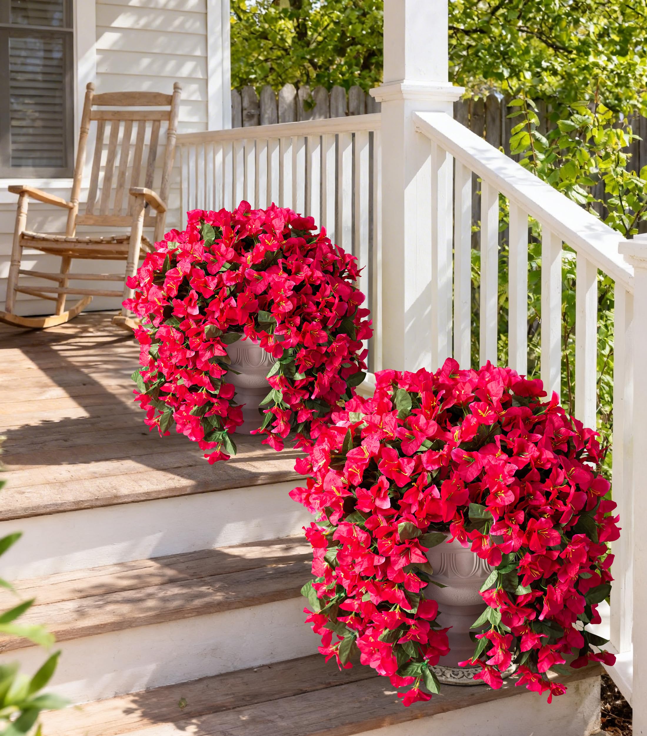 INSPRING outdoor bougainvillea hanging plant for front door welcome