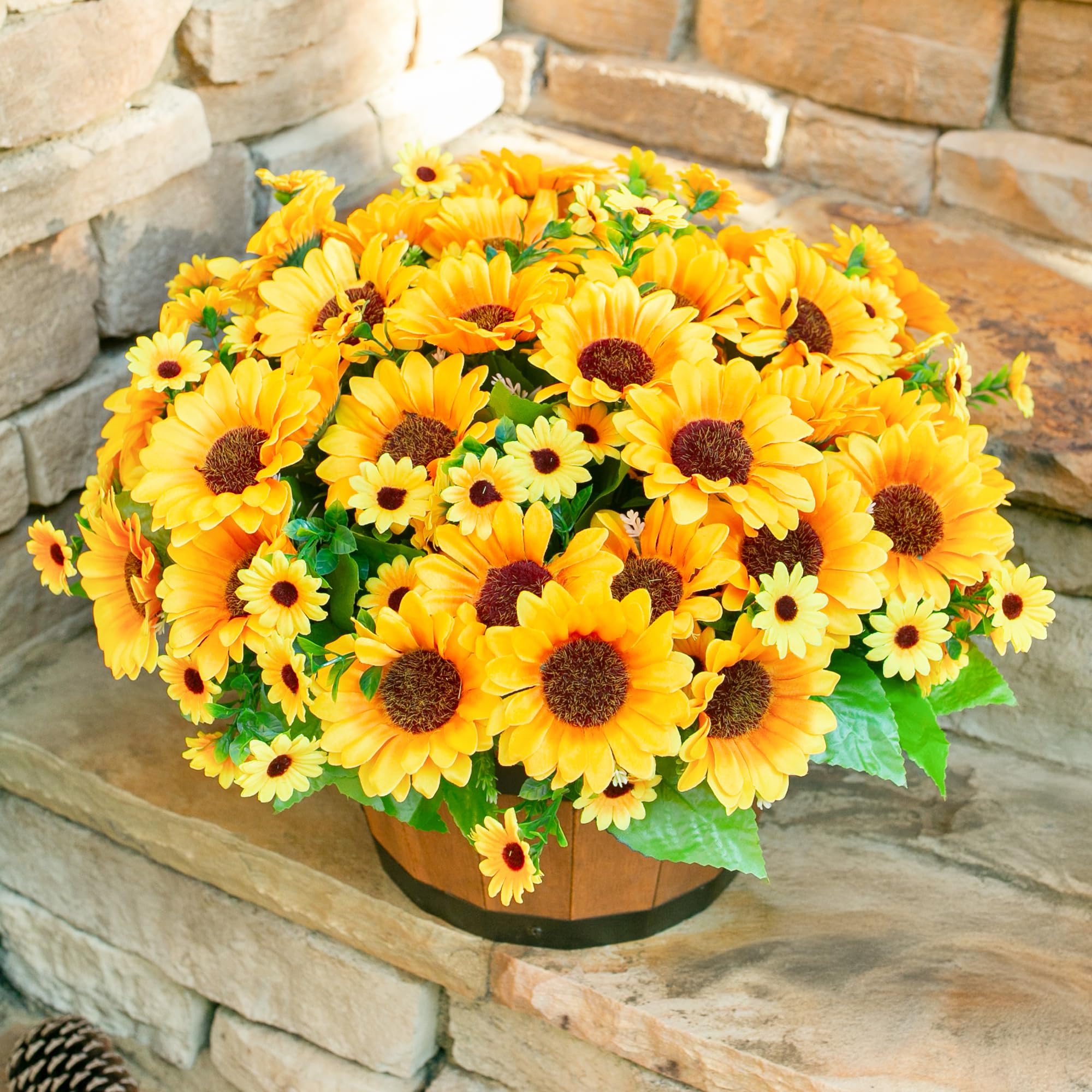 INSPRING sunflowers suitable for indoor and outdoor decor applications.