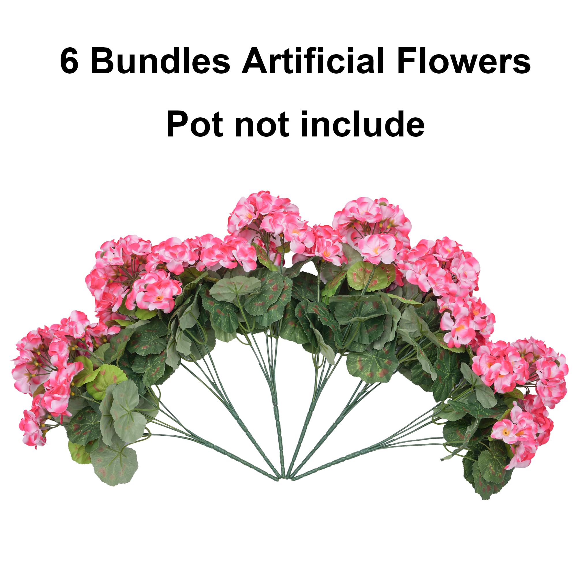 INSPRING six-bundle geraniums are low-maintenance color for planters.