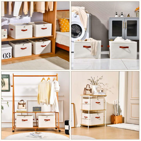 INSTY dimensions 17x17x12.5 inches fit in closets.