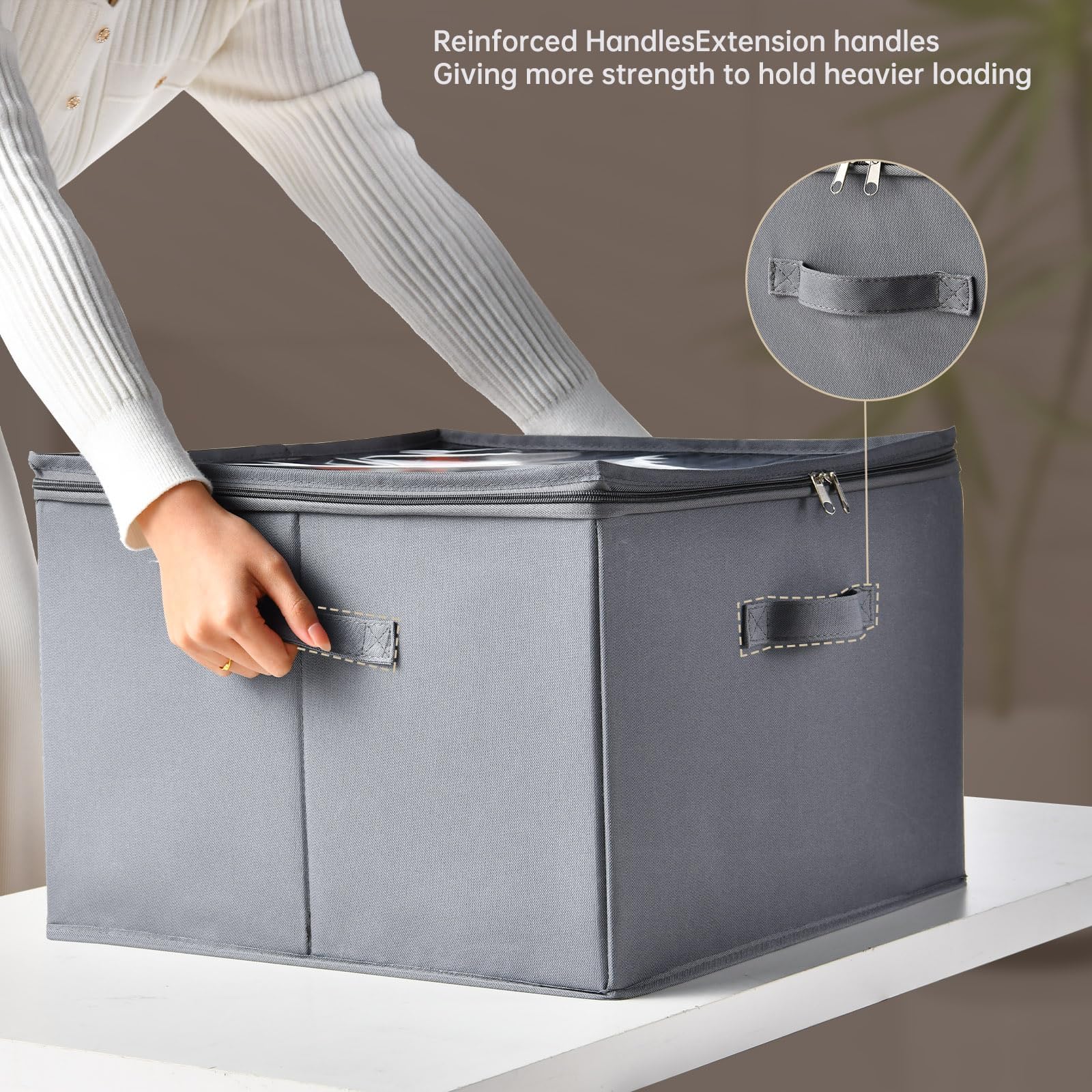 INSTY multi-functional storage box suitable for shoes, clothes, toys, or quilts.