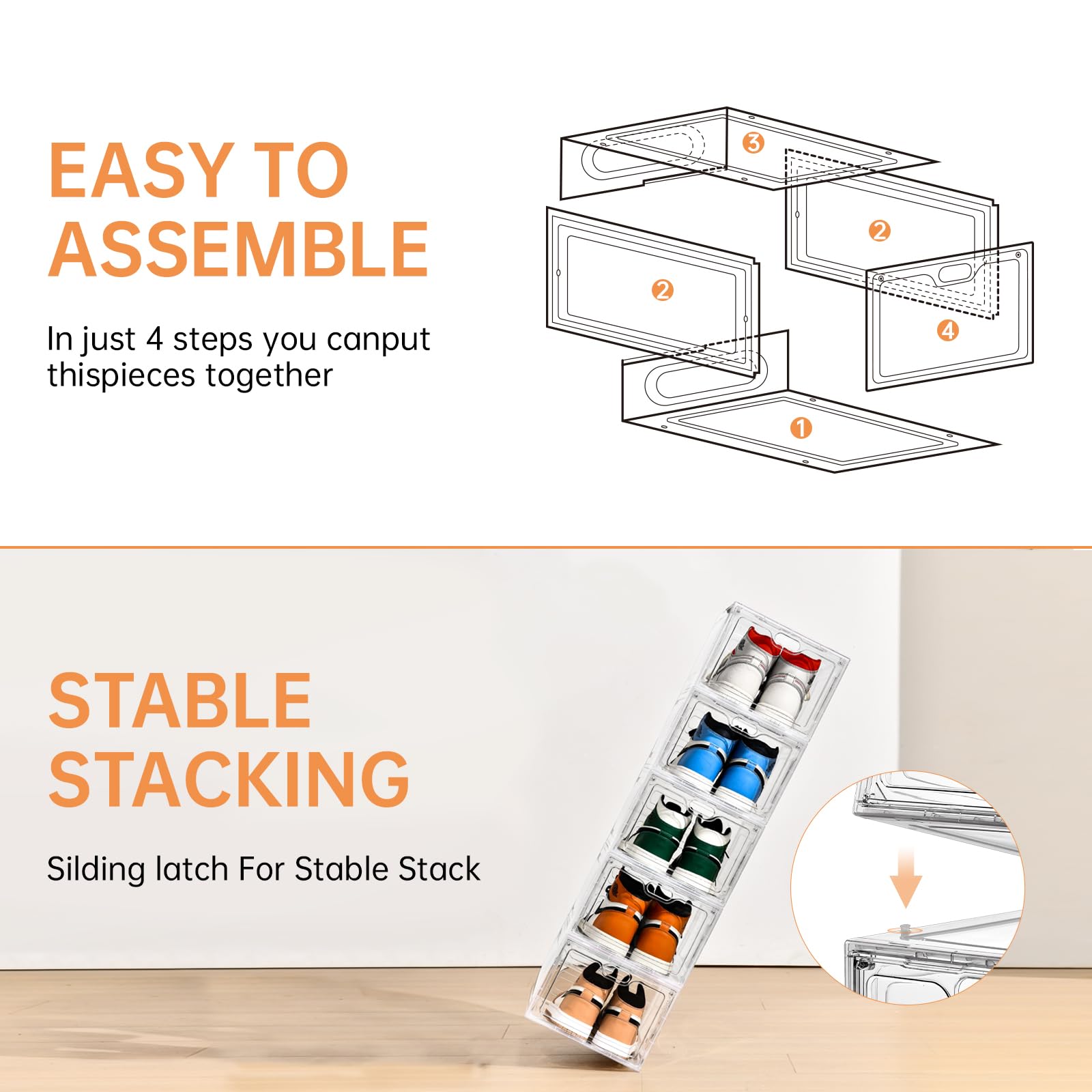 INSTY multi-purpose storage box adapts to shoes, clothes, toys, and more
