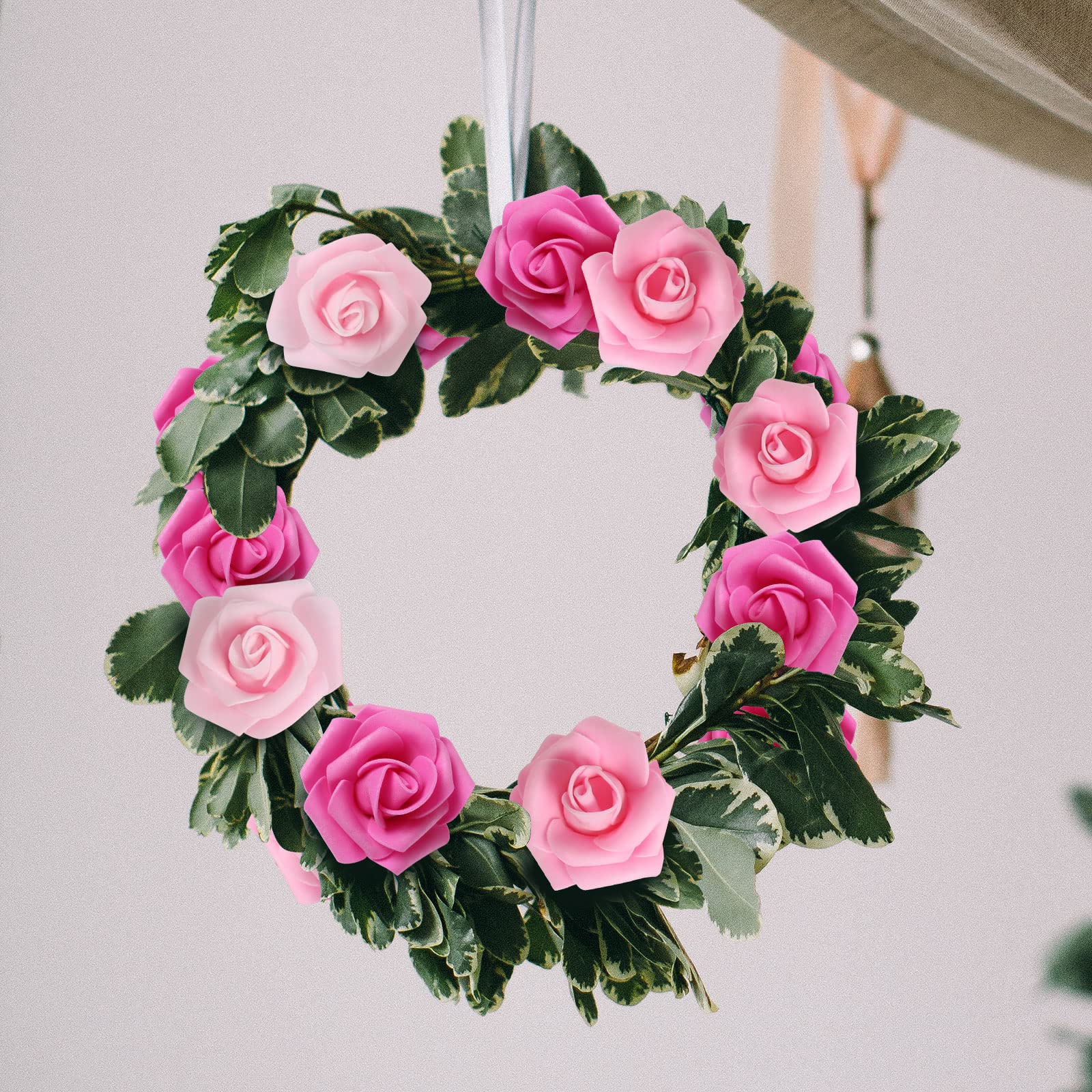 INSUNSIX foam roses cake flower accents for desserts