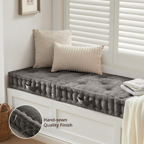 24x24x5 inch Azza cushion providing versatile seating on the floor.