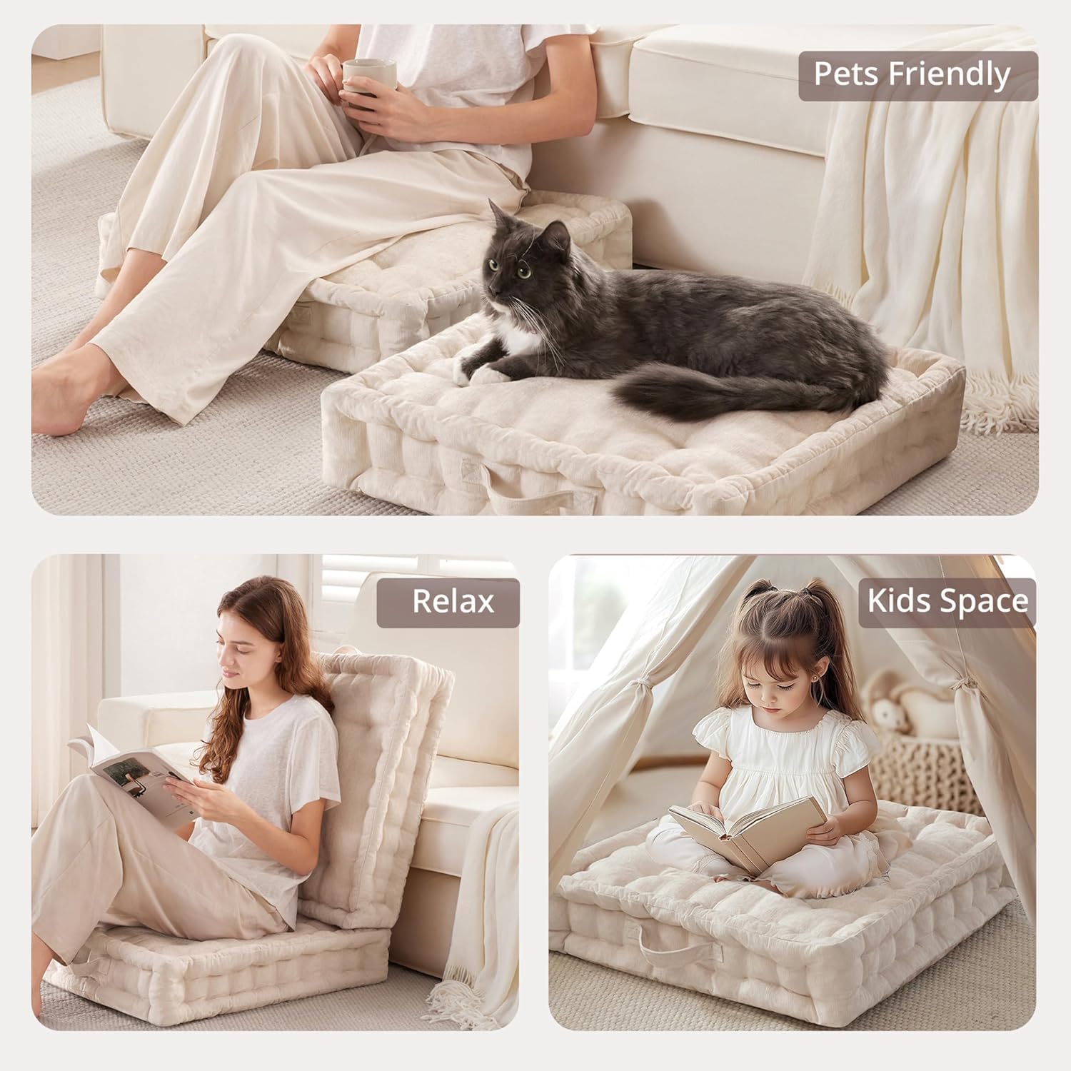 Intelligent Design Azza supports versatile use from board games to cozy reading sessions.