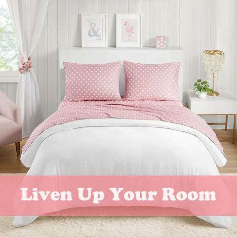 Elastic edge ensures secure fit on mattresses up to 14 inches with Intelligent Design sheets.