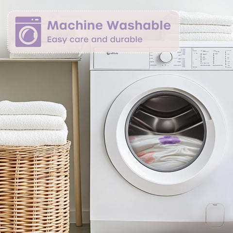 Intelligent Design Gracie care instructions highlight machine wash convenience.