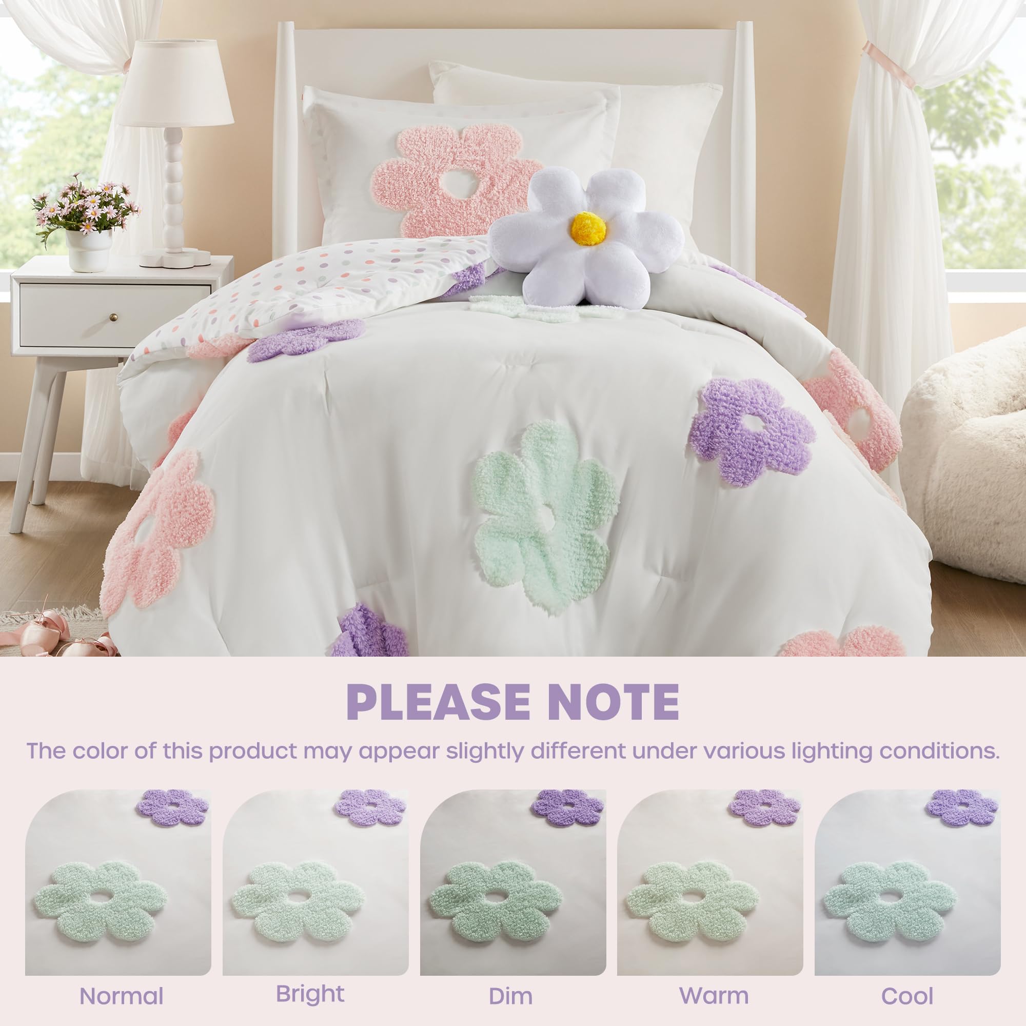 Intelligent Design Gracie room setup demonstrates a bright kids' bedroom transformation.