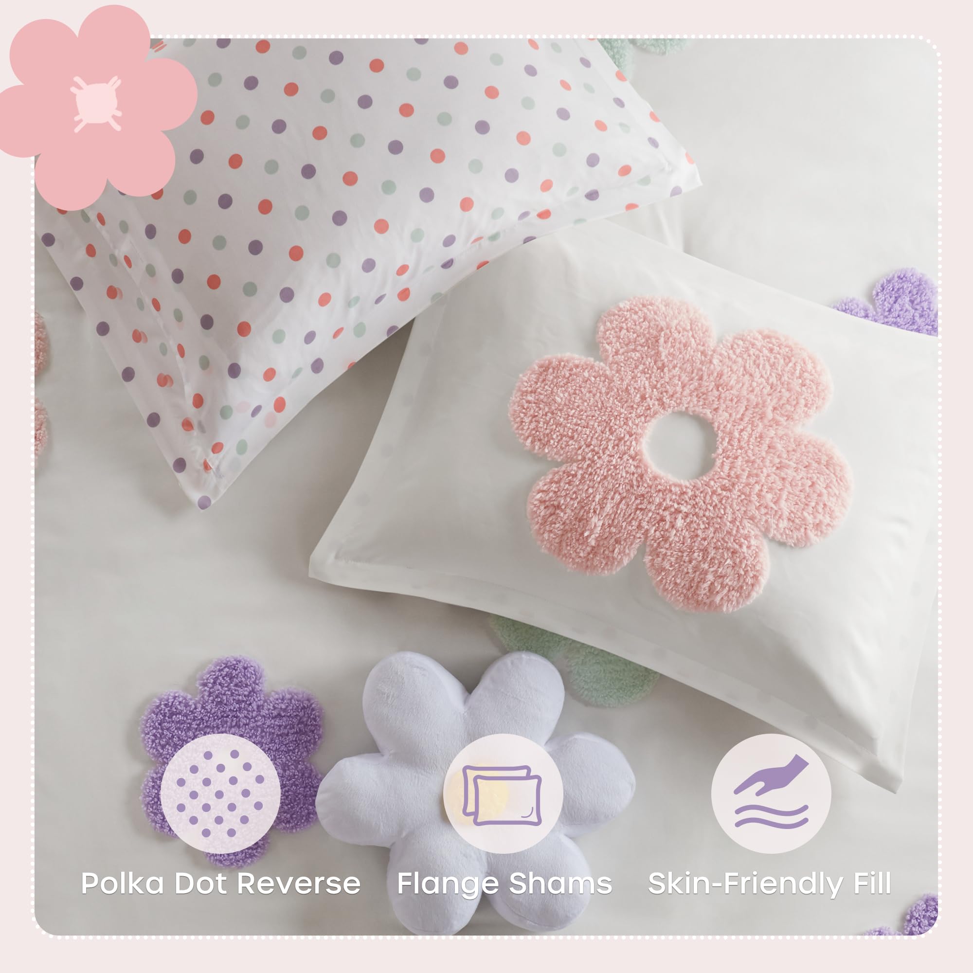 Intelligent Design Gracie soft brushed microfiber reverse offers year round comfort.