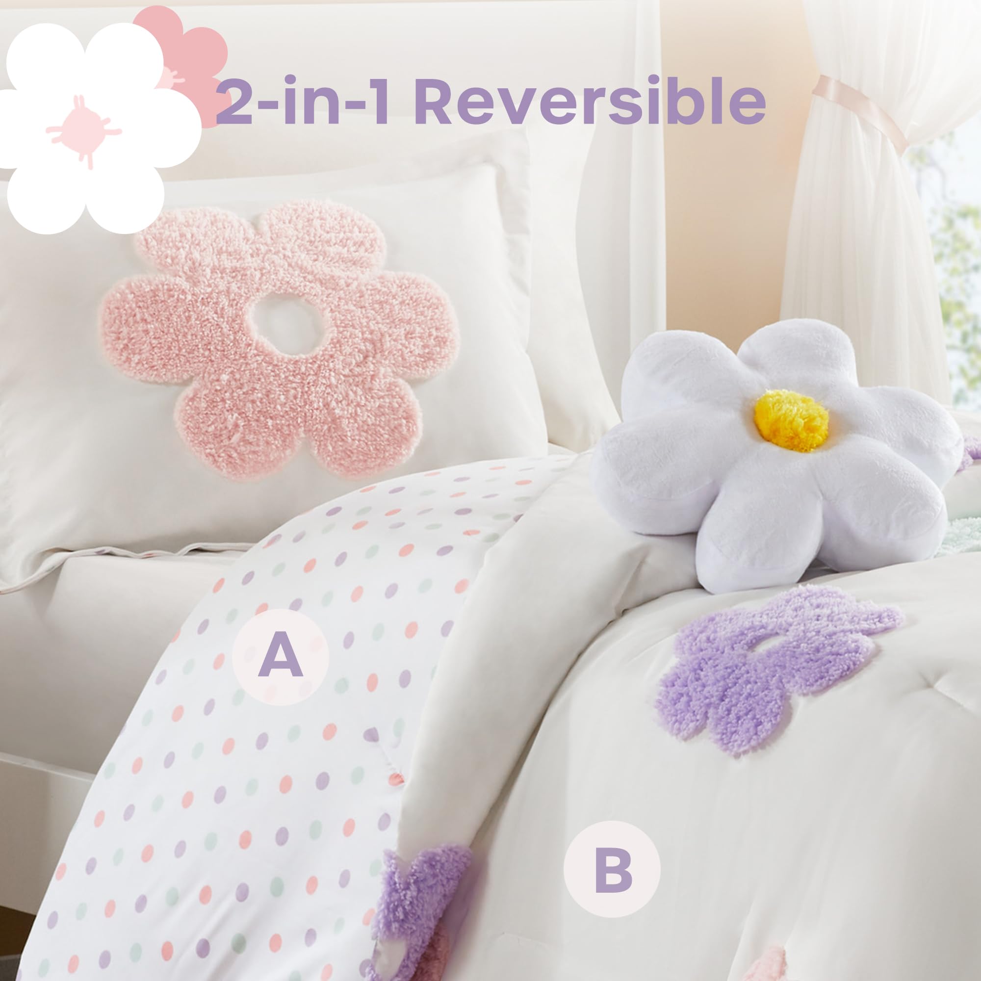 Intelligent Design Gracie twin sham completes the coordinated bedding look.
