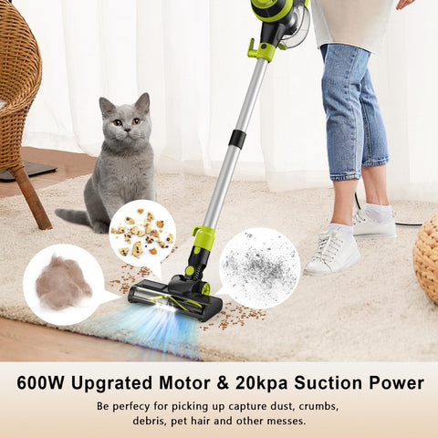 Intercleaner LED brush head illuminates corners for precise cleaning