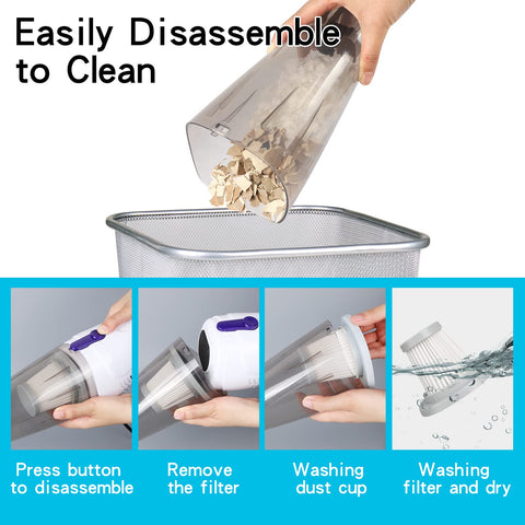 Intercleaner on hardwood floor clean showing powerful suction with quiet operation.