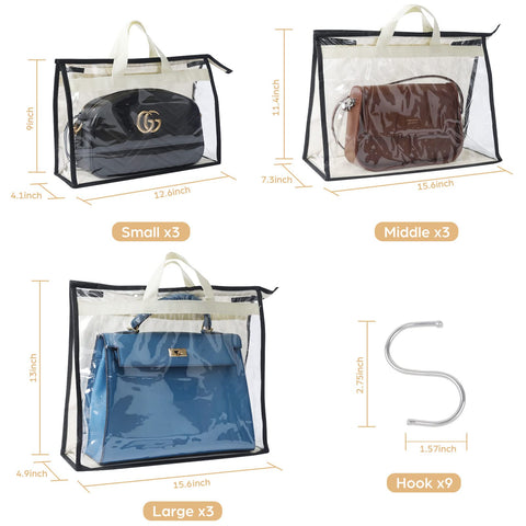 Interesse clear purse storage bag lets you spot contents without opening