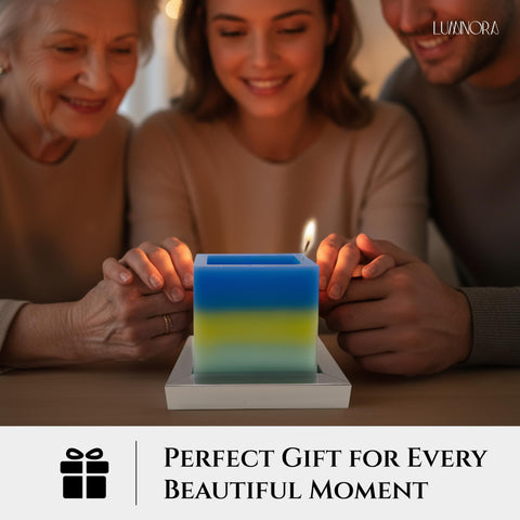 INTERGAZE LUMINORA ambient glow enhances living rooms with warm light.