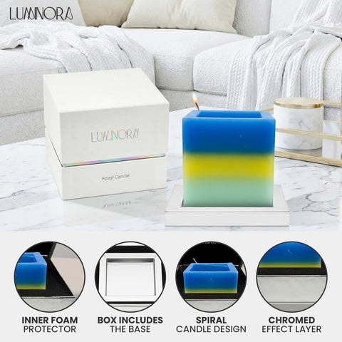 INTERGAZE LUMINORA twisted-design detail highlights geometric artistry in décor.