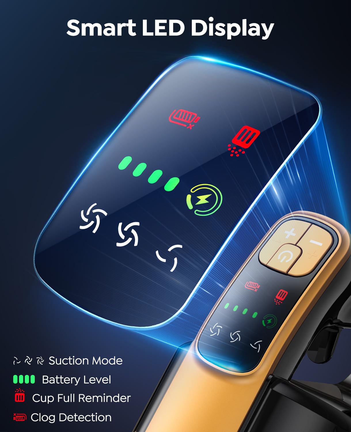 INTETURE detachable battery provides flexible charging up to 55 minutes