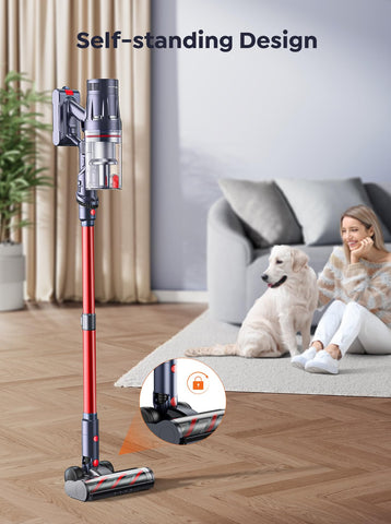 INTETURE cordless vacuum 7-stage filtration with HEPA captures fine dust