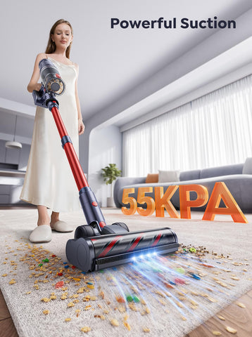 INTETURE vacuum on wall mount charging for convenient storage