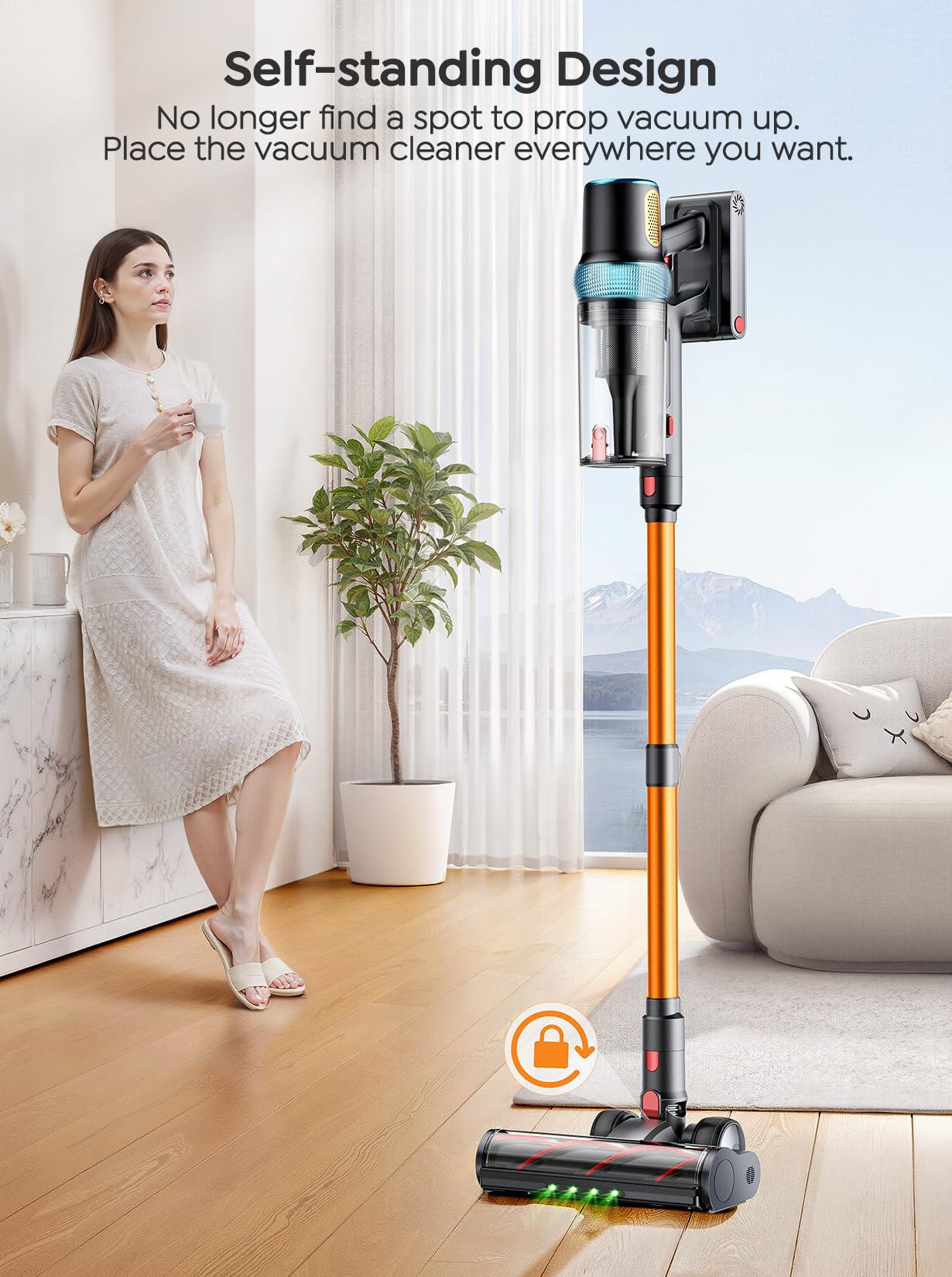 INTETURE siphon function provides quick strong suction bursts to prevent dust escape