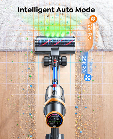 INTETURE LED touchscreen shows modes and status at a glance.
