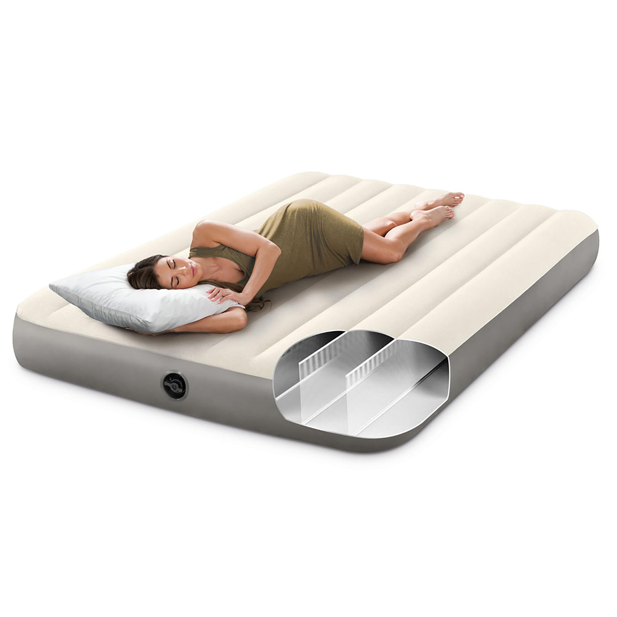 Intex 64103E vinyl bottom adds durability and stability.