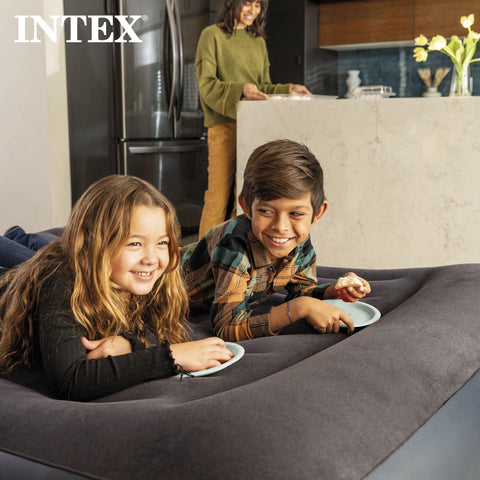 Intex 64123ED stretch and re-inflate phase before full settling