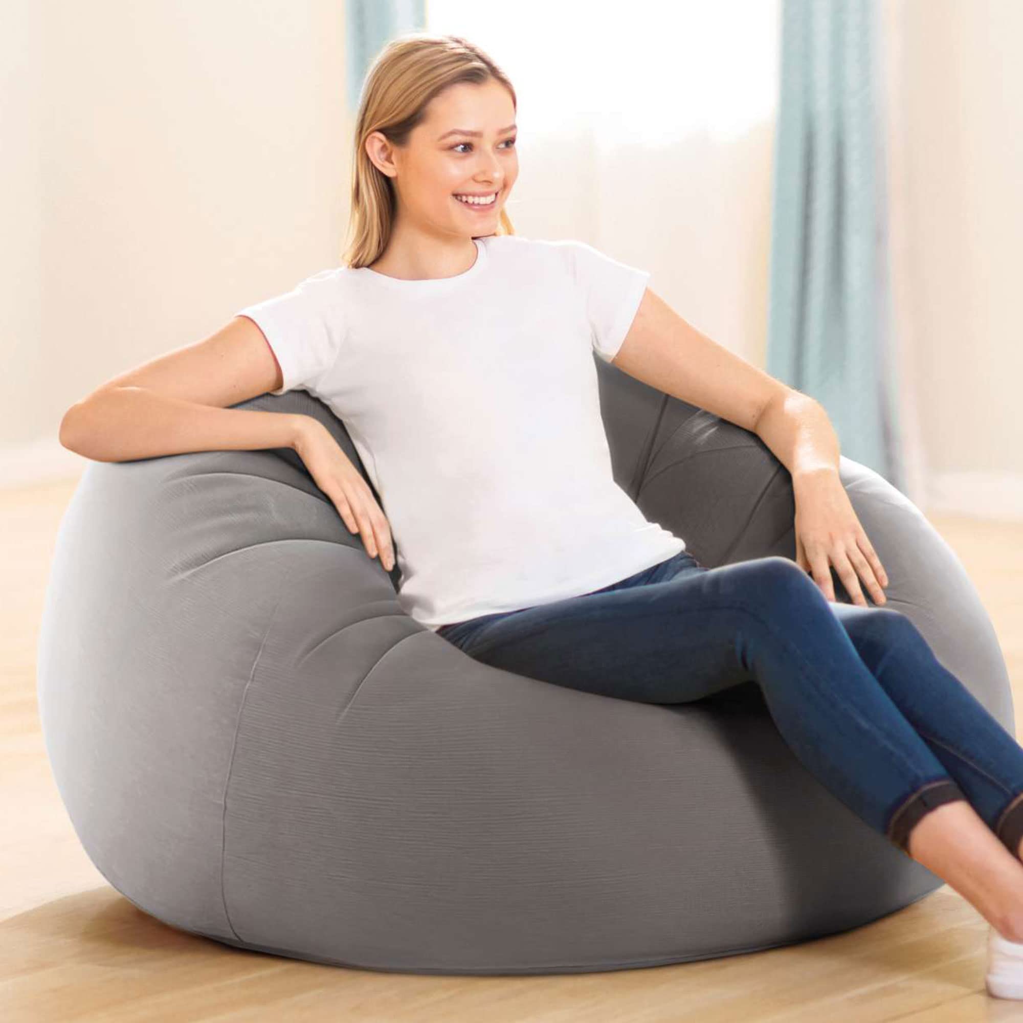 Intex dimensions 45 by 45 by 28 inches suit small living areas