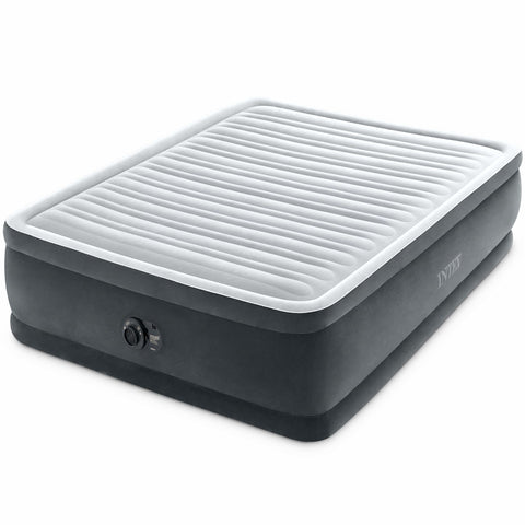 Intex Dura-Beam Deluxe Comfort-Plush queen airbed with plush top for cozy nights